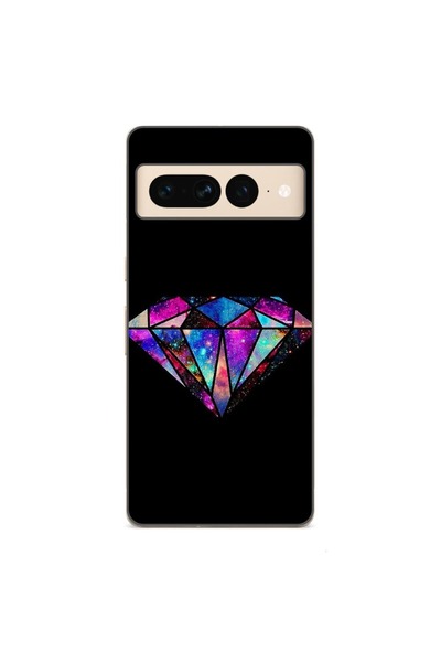 OEM Husa compatibila cu Google Pixel 7 Pro Silicon Gel Tpu Model Diamond Black