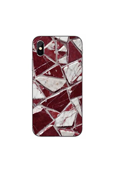 OEM Husa compatibila cu Apple iPhone XS Max Silicon Gel Tpu Model Broken Glas...
