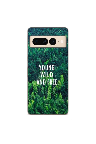 OEM Husa compatibila cu Google Pixel 7 Pro Silicon Gel Tpu Model Wild and Free