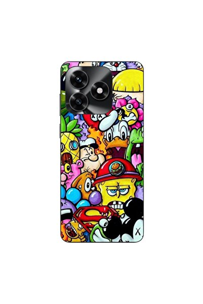 OEM Husa compatibila cu Honor X5c Plus Silicon Gel Tpu Model Pop Art Cartoons
