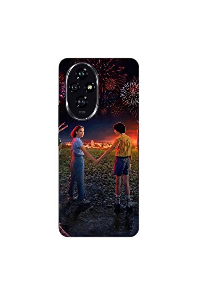OEM Husa compatibila cu Honor 200 Silicon Gel Tpu Model Stranger Things Firew...