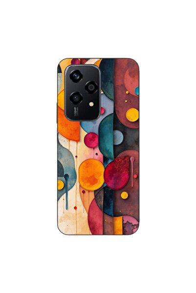 OEM Husa compatibila cu Honor 200 Lite Silicon Gel Tpu Model Abstract Shapes ...