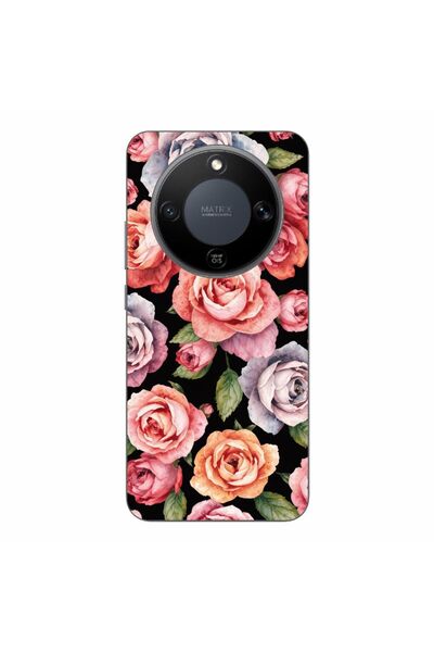 OEM Husa compatibila cu Honor Magic8 Lite Silicon Gel Tpu Model Colorfull Ros...