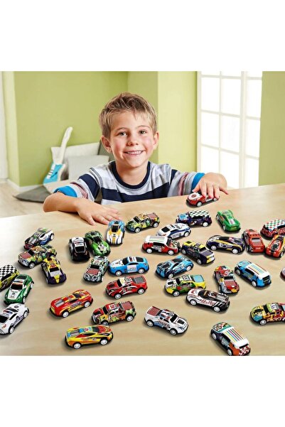 Generica Pull-Back Alloy Toy Car Set with Storage Box – Assorted ModelsPull-B...