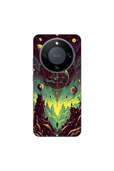 OEM Husa compatibila cu Honor Magic8 Lite Silicon Gel Tpu Model Mystical Planet