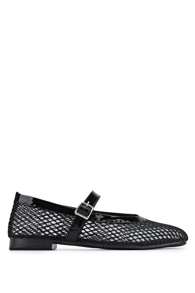 Tamer Tanca Women's Vegan Black Ballerina Shoes