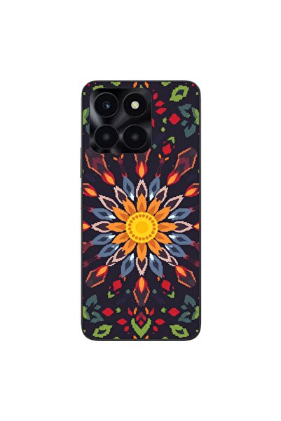 OEM Θήκη συμβατή με Honor X6a Σιλικόνης TPU με σχέδιο Pixel Art Ηλιακό Μυστήριο