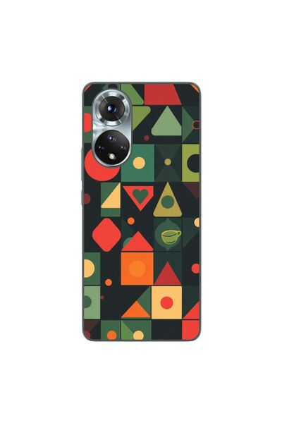 OEM Husa compatibila cu Honor 50 Silicon Gel Tpu Model Retro Shapes