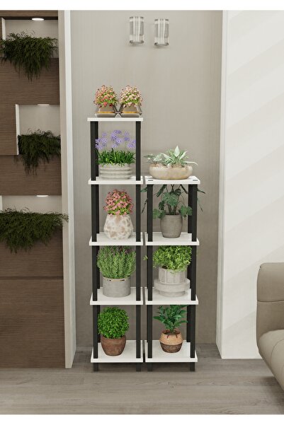 Remaks Ares Çok Katlı Basamak Saksılık Çiçeklik Standı | Dekoratif Modüler Bi...
