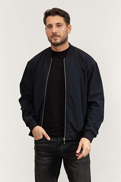 Karl Lagerfeld Erkek Bomber Mont Parlement Mavi