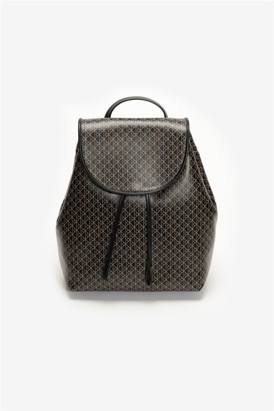 Calvin Klein Emblem Aop Flap Backpack Women's Backpack Black