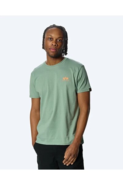 Alpha Industries Tricou Basic SL Verde deschis pentru bărbați