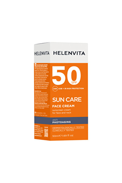 HELENVITA Sunscreen Spf 50 Face & Neck - Uva Uvb Protection and Anti-Aging 50ml