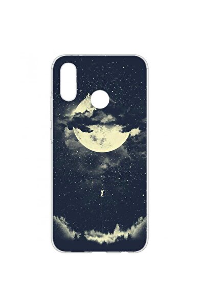 OEM Husa compatibila cu Huawei P20 Lite Silicon Gel Tpu Model Moon Climbing