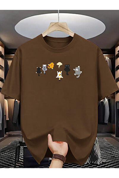 trendypassion Μπλουζάκι Unisex με στάμπα Naughty Cats