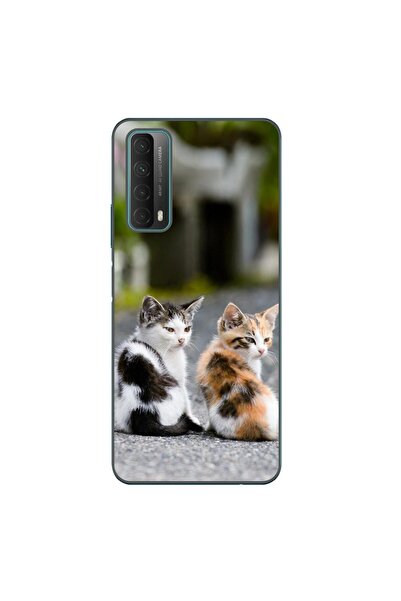 OEM Husa compatibila cu Huawei P Smart 2021 Silicon Gel Tpu Model Kitties