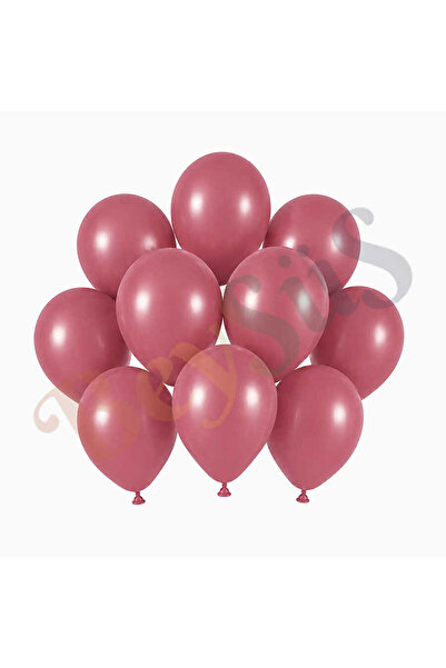BeySüS Wild Strawberry Color Latex Retro Balloon (13 cm) - 10 Pieces