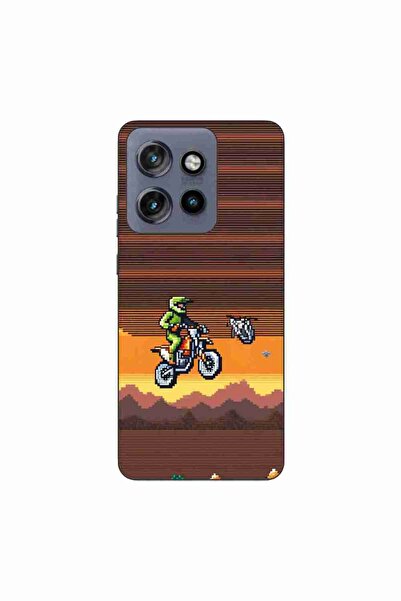 OEM Husa compatibila cu Motorola Edge 50 Neo Silicon Gel Tpu Model Pixel Art ...