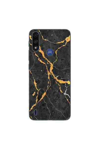 OEM Husa compatibila cu Motorola Moto E7 Power Silicon Gel Tpu Model Noir Gol...