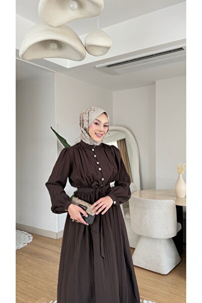 NİLNUR MODA فستان ماربيلا للموسم الجديد بتفاصيل أزرار