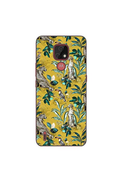 OEM Husa compatibila cu Motorola Moto E7 Silicon Gel Tpu Model Yellow Jungle ...