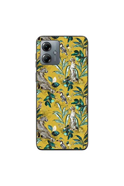 OEM Husa compatibila cu Motorola Moto G14 Silicon Gel Tpu Model Yellow Jungle...