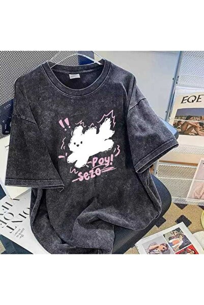bellanova Unisex Oversize T-shirt με στάμπα Streetwear Άνετη εφαρμογή Daily P...