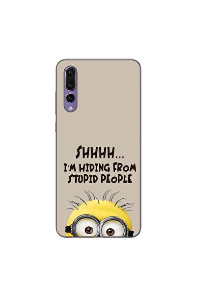 OEM Husa compatibila cu Huawei P20 Pro Silicon Gel Tpu Model Mesaj Minion Shhhh