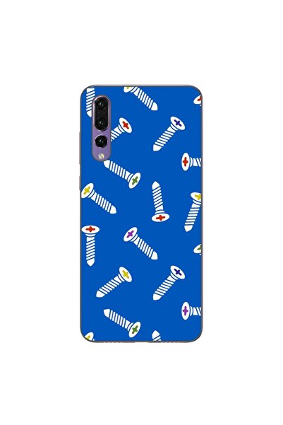 OEM Husa compatibila cu Huawei P20 Pro Silicon Gel Tpu Model Screws Pattern