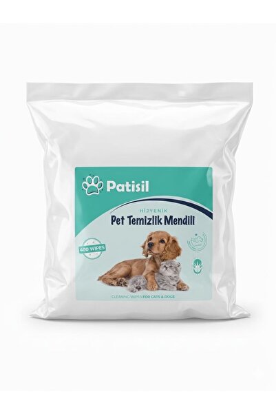 Patisil Kedi Köpek Temizleme Mendili 400'lü Ekonomik Yedek Paket - Aloe Vera ...