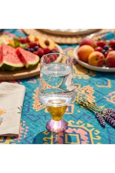 i love home glass كوب ماء زجاجي كريستالي من أوريا - فردي 350 مل