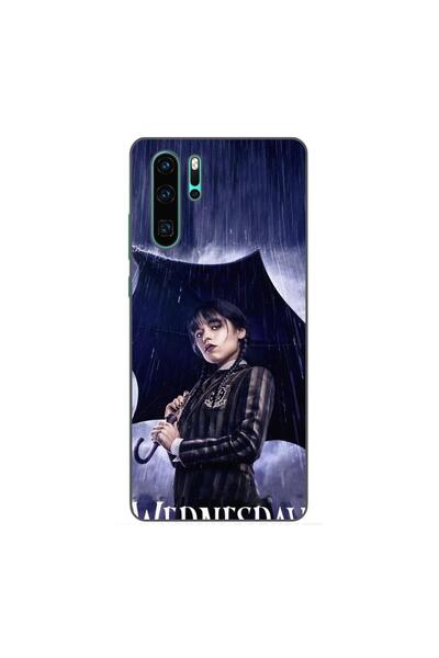 OEM Husa compatibila cu Huawei P30 Pro Silicon Gel Tpu Model Wednesday Umbrella