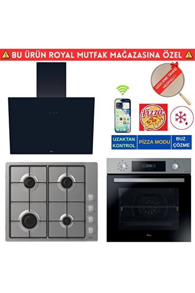 Hoover LOG Telefon Bağlantılı İnox Ankastre Set (HO3158IN+Cand-y CHW6LMX Emay...