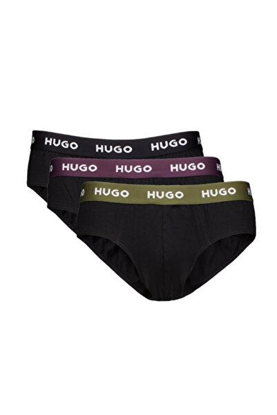 HUGO Ανδρικό Σλιπ Σετ 3 Τεμαχίων Μαύρο 50517879-989