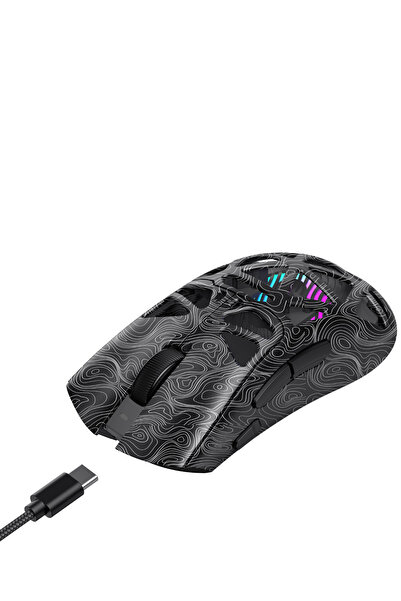 Havit Gamenote MS1043WB Kablosuz Gaming Mouse – 24K DPI, 2.4GHz + BT5.3 + Typ...