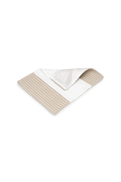 Midas Furniture Leather And Jacquard Placemat Light Brown