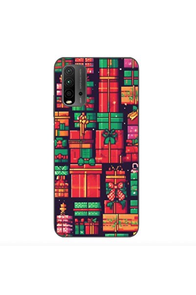 OEM Θήκη συμβατή με Xiaomi Redmi 9T από σιλικόνη gel TPU με σχέδιο Pixel Art