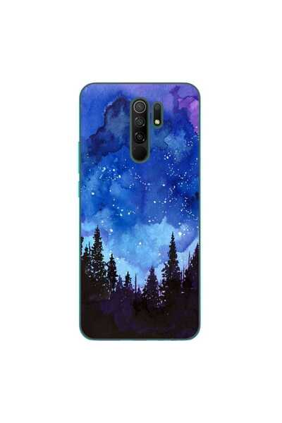 OEM Husa compatibila cu Xiaomi Redmi 9 Silicon Gel Tpu Model Night Forest