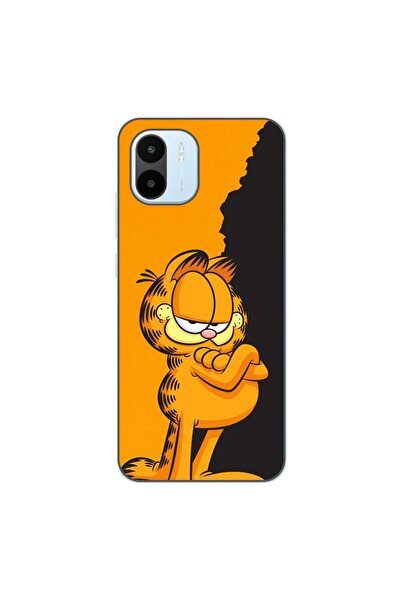 OEM Case compatible with Xiaomi Redmi A1 Silicon Gel Tpu Model Garfield Black...