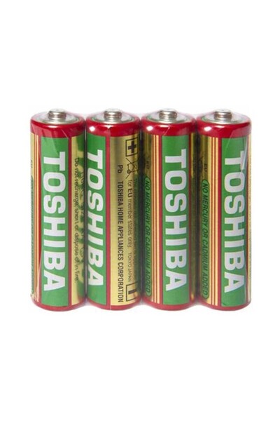 Toshiba Set of 4 R6 non-alkaline batteries shrink