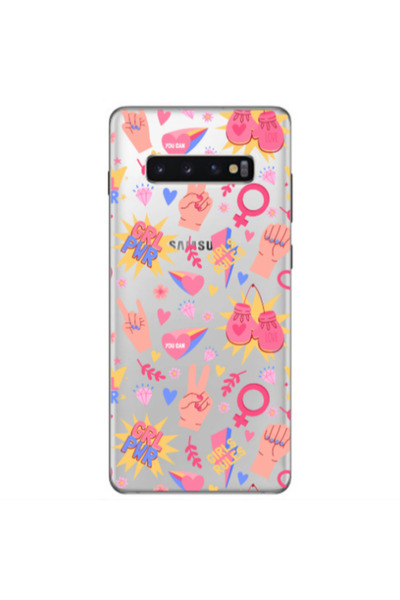 Other Samsung S10 Plus Grl Pwr 2 Transparent Silicone TPU Θήκη