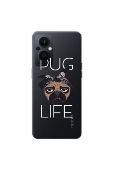 Other Oppo Reno 7 Lite Pug Life Transparent Silicone TPU Θήκη