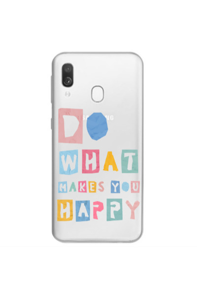Other Samsung A40 Do What Makes Transparent Silicone TPU Θήκη