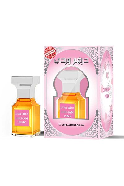 Al Johar زيت عطر ديرهم الوردي 20 مل - عطر عربي فاخر للنساء بتركيبة رول أون