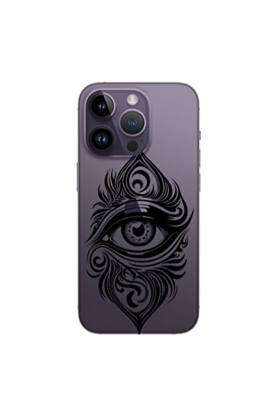 Other Apple iPhone 14 Pro Eye patterned drawing Transparent Silicone TPU Θήκη