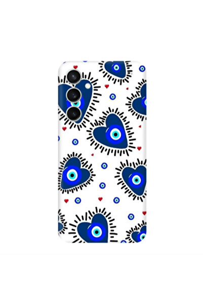 Other Samsung S24 Plus Heart evil eye beads Transparent Silicone TPU Θήκη