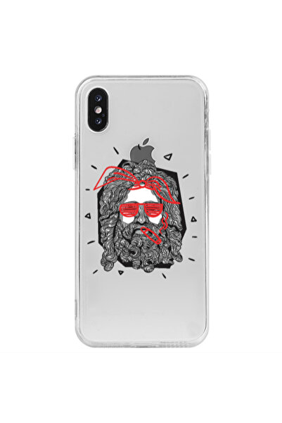 Other Apple iPhone Xs Max Cool glasses Transparent Silicone TPU Θήκη
