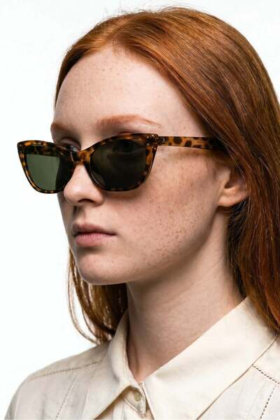 Bilge Karga Mavri Tortoise Green Sunglasses