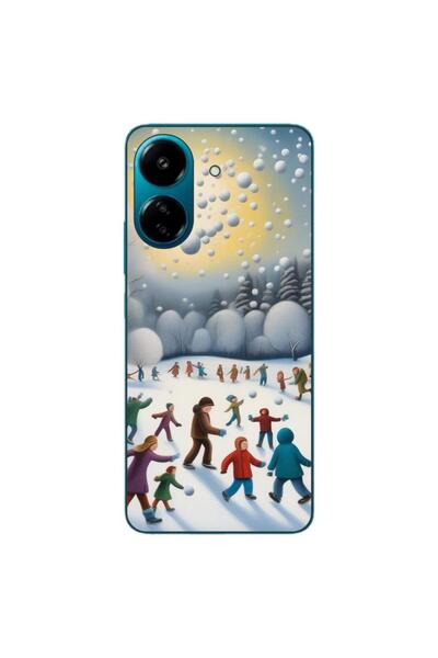 OEM Θήκη συμβατή με Xiaomi Redmi 13C 4G από σιλικόνη gel TPU με σχέδιο Παιδιά...