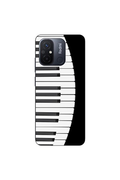 OEM Case compatible with Xiaomi Redmi 12C Silicone Gel Tpu Piano Keys Pattern